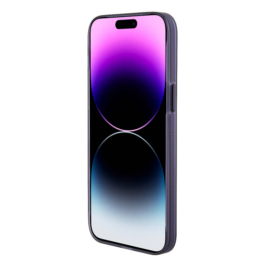 Apple iPhone 15 Pro Max Case TUMI Original Licensed M-safe Charging Frosted Matte Cover Purple