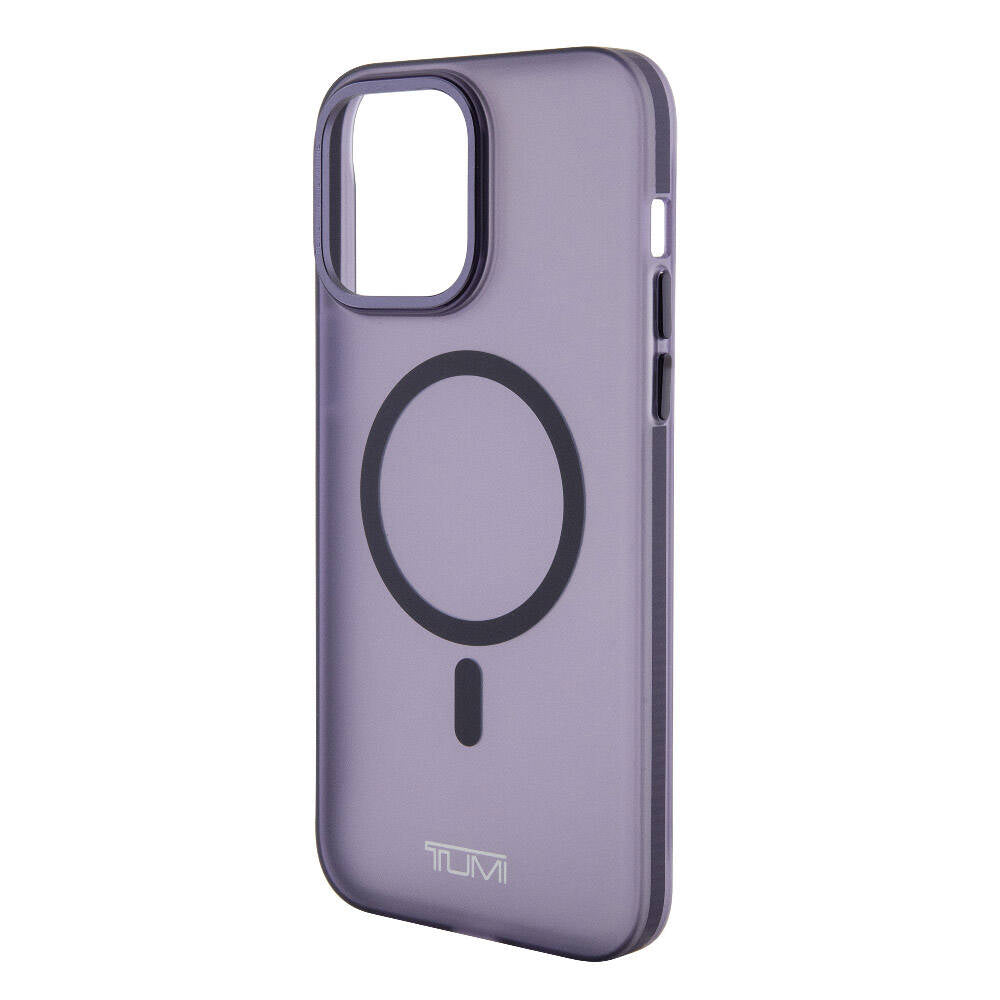 Apple iPhone 15 Pro Max Case TUMI Original Licensed M-safe Charging Frosted Matte Cover Purple