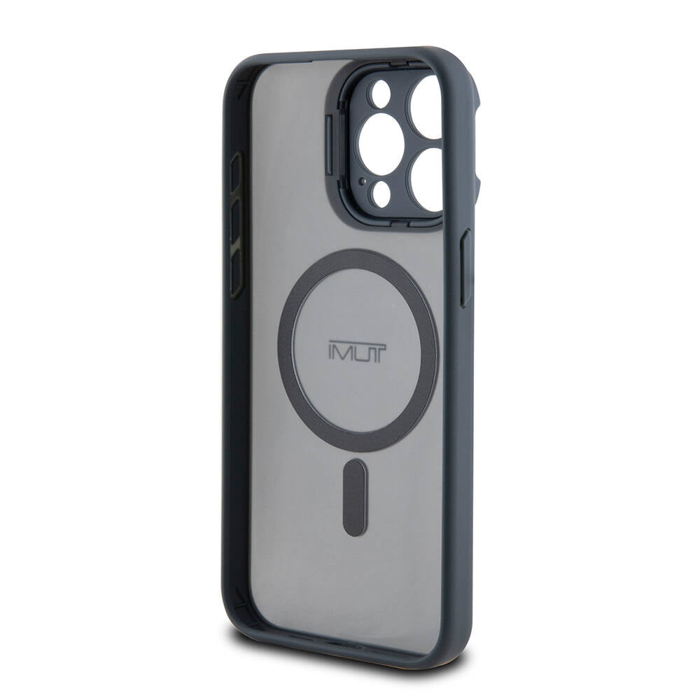 Apple iPhone 15 Pro Max Case TUMI Original Licensed M-safe Charging Feature Camera Stand Frosted Matte Cover Blue