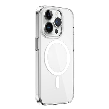 Apple iPhone 15 Pro Max Kılıf Wiwu FYY-014 M-safe Şarj Özellikli Şeffaf Kapak