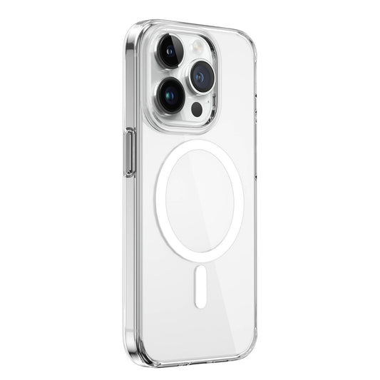 Apple iPhone 15 Pro Max Kılıf Wiwu FYY-014 M-safe Şarj Özellikli Şeffaf Kapak