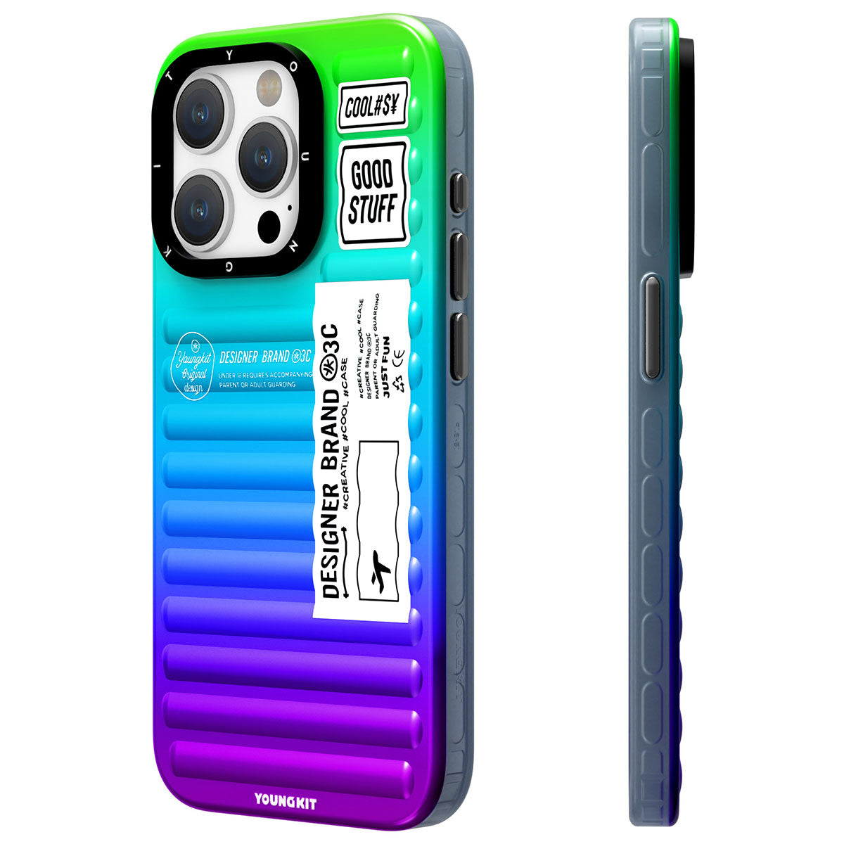 Apple iPhone 15 Pro Max Case YoungKit The Secret Color Series Cover Purple