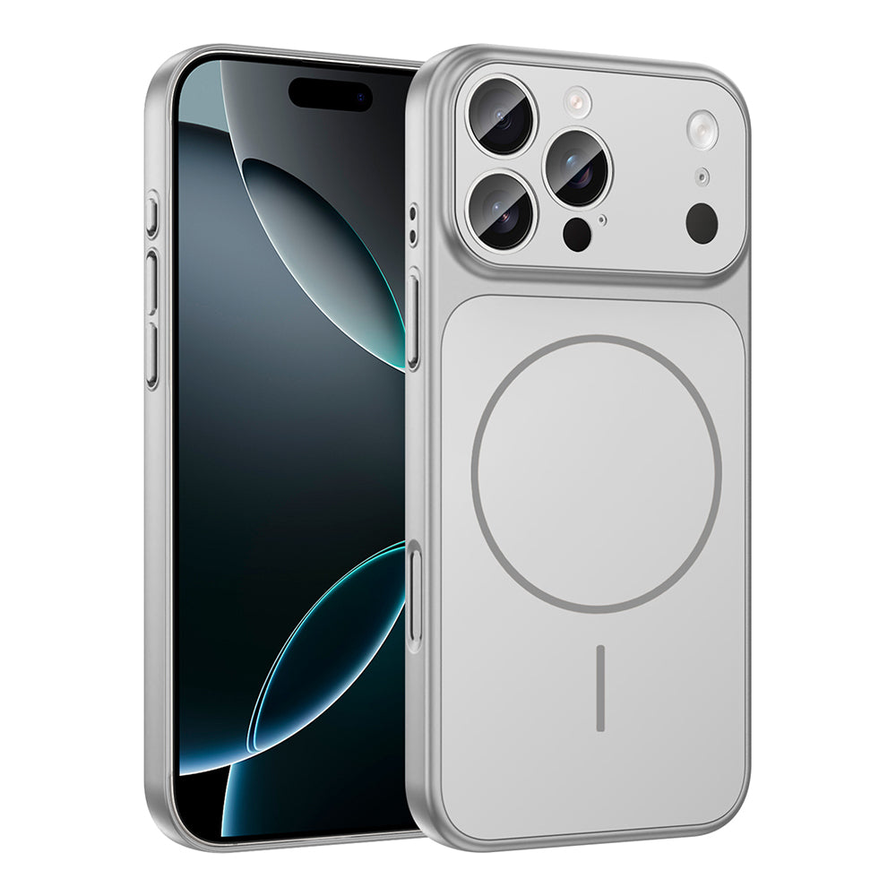 Apple iPhone 15 Pro Max Kılıf Zore M-Safe Şarj Özellikli Kamera Korumalı Formen Kapak