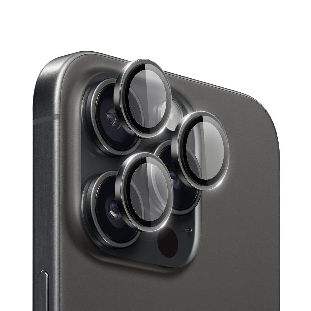 Apple iPhone 15 Pro Max Wiwu LG-003 Lens Guard Scratch Resistant Sapphire Camera Lens Protector Titanium