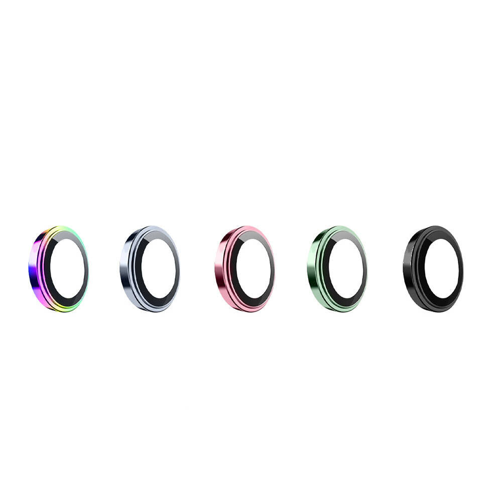 Apple iPhone 15 Wiwu Lens Guard Metal Camera Lens Protector Pink