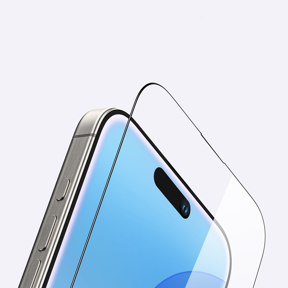 Apple iPhone 16 Amazingthing Radix Anti-Fingerprint Tempered Glass Screen Protector Black