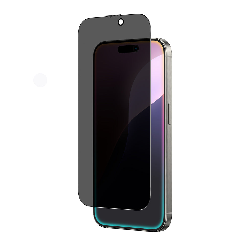 Apple iPhone 16 Amazingthing Titan Privacy Anti-Fingerprint Tempered Glass Screen Protector Black