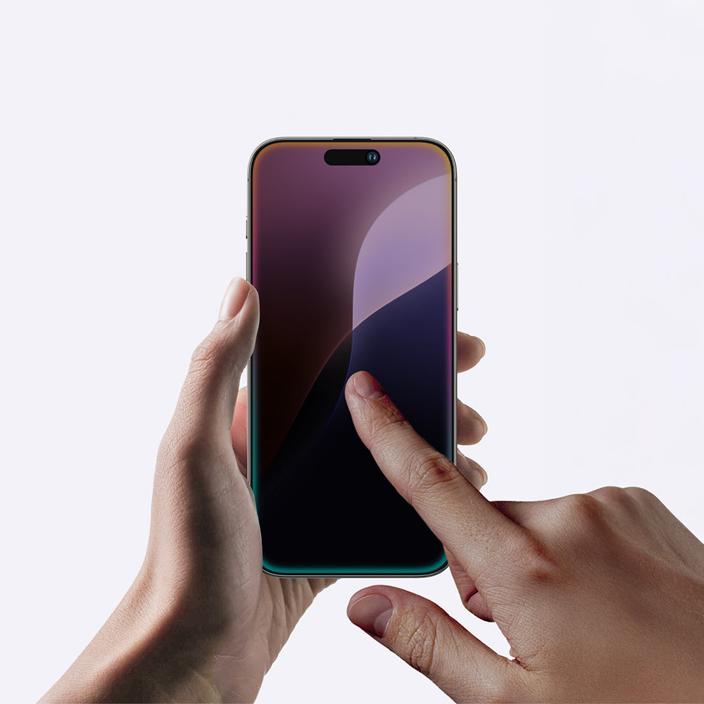 Apple iPhone 16 Amazingthing Titan Privacy Anti-Fingerprint Tempered Glass Screen Protector Black