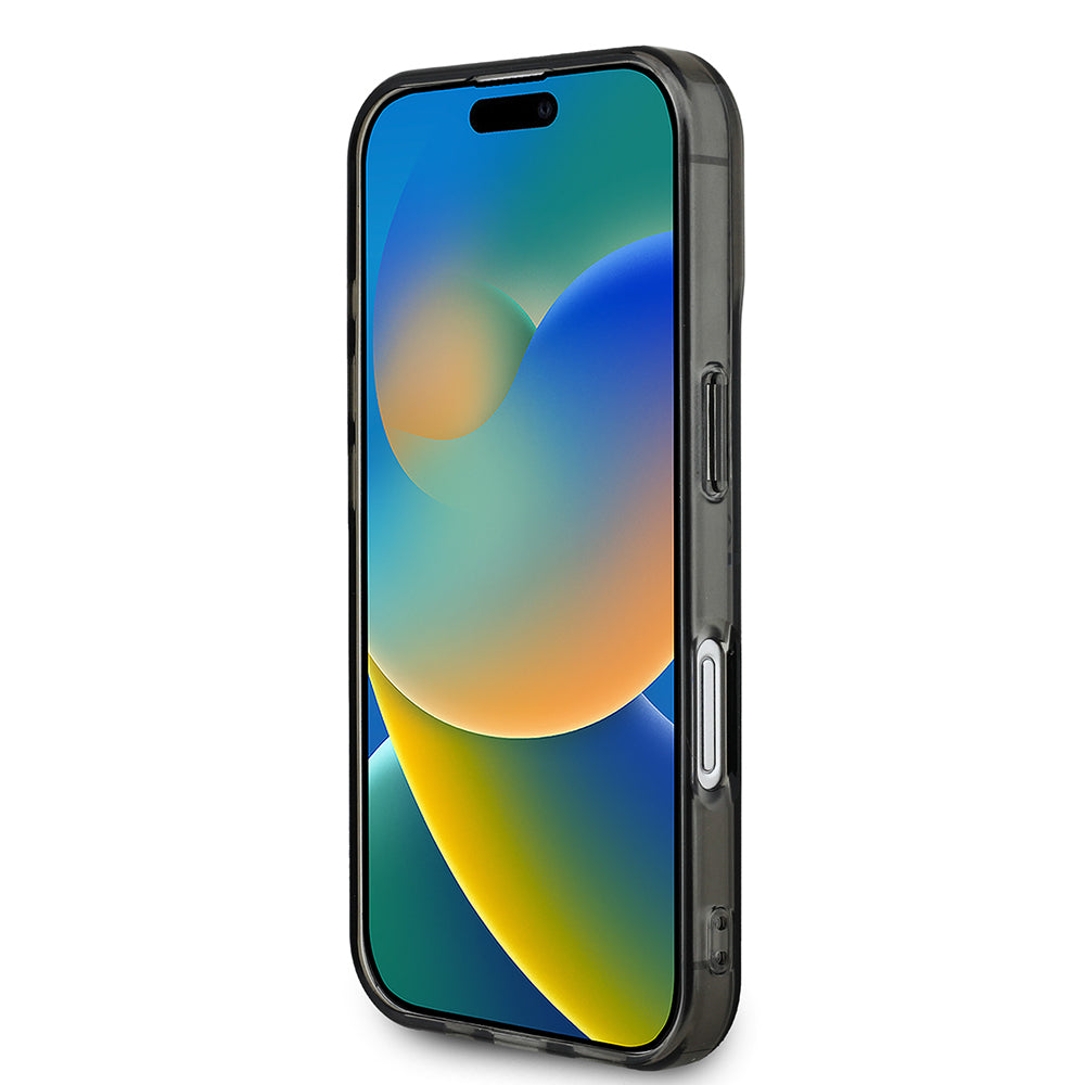 Apple iPhone 16 Kılıf BMW Magsafe Şarj Özellikli Transparan M Dizayn Orjinal Lisanslı Kapak Gri