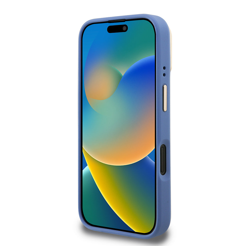 Apple iPhone 16 Kılıf Guess Orjinal Lisanslı PU Deri 4G Desenli Metal Büyük 4G ve Yazı Logolu Kamera Standlı Kapak Pembe