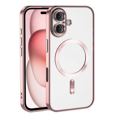 Apple iPhone 16 Kılıf Kamera Korumalı M-safe Wireless Şarj Özellikli Zore Demre Kapak