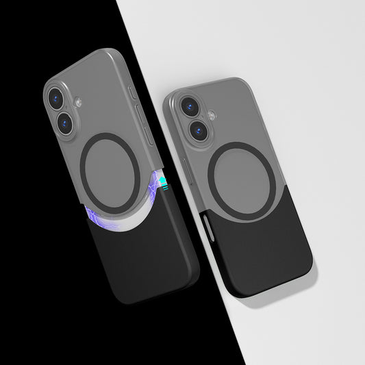 Apple iPhone 16 Case M-Safe Charging Magnetic Zore Double Cover Black