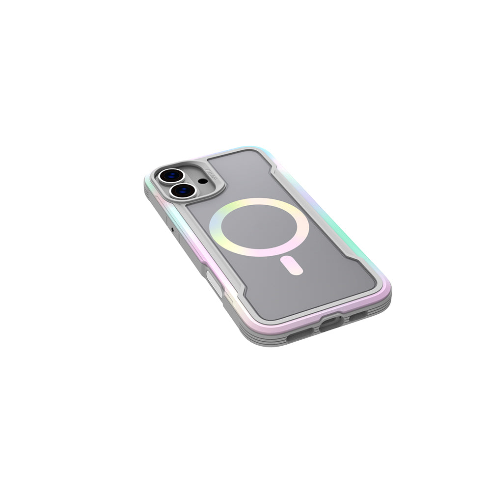 Apple iPhone 16 Kılıf M-safe Şarj Özellikli Airbagli Raptic Shield 2.0 Serisi Şeffaf Arka Yüzey Kapak Beyaz