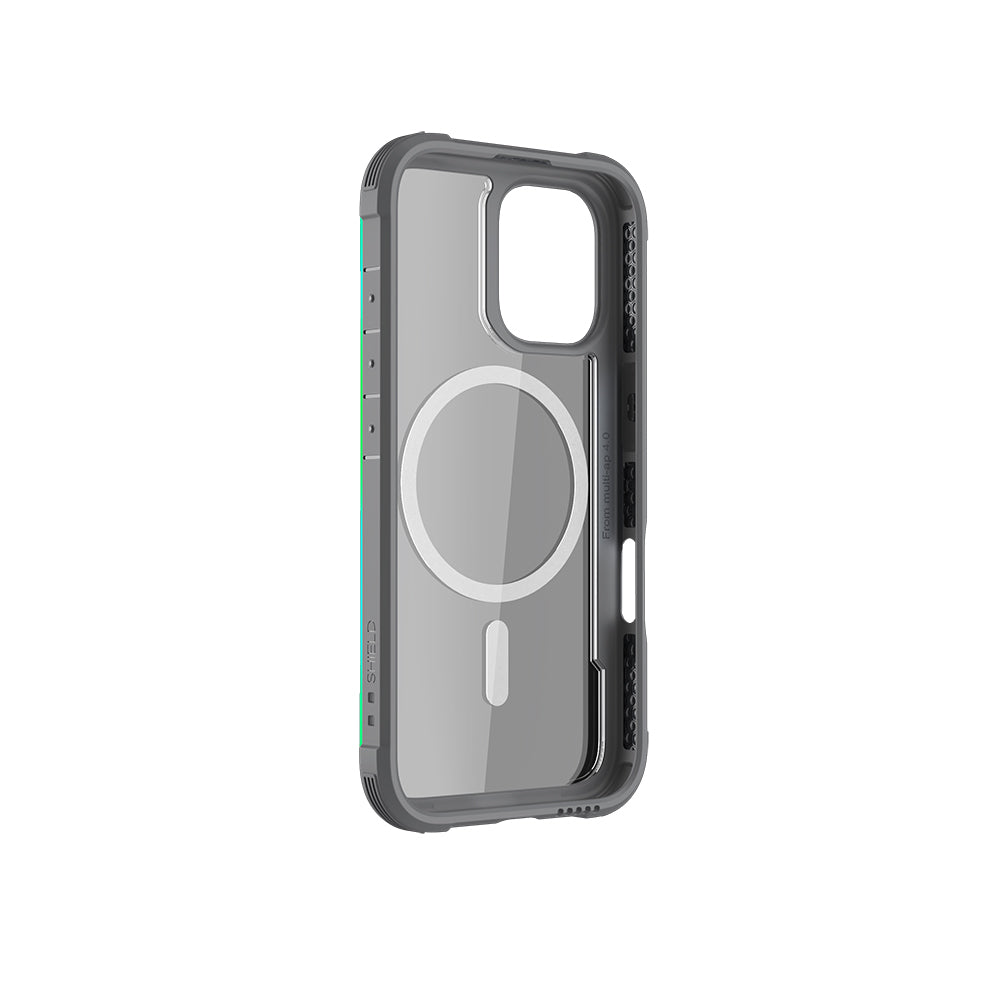 Apple iPhone 16 Case M-safe Charging Feature Airbag Raptic Shield Series Transparent Back Cover Colorful