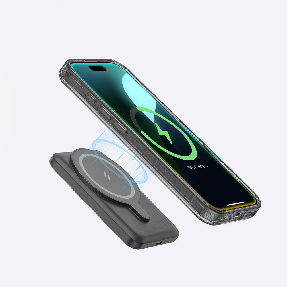 Apple iPhone 16 Case M-safe Charging Feature Ring Stand Amazingthing Titan Pro Series Cover Black