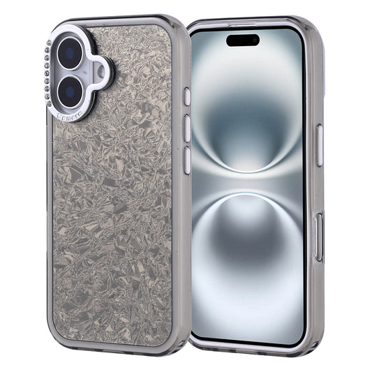 Apple iPhone 16 Case Stone Design Zore Door Cover Black