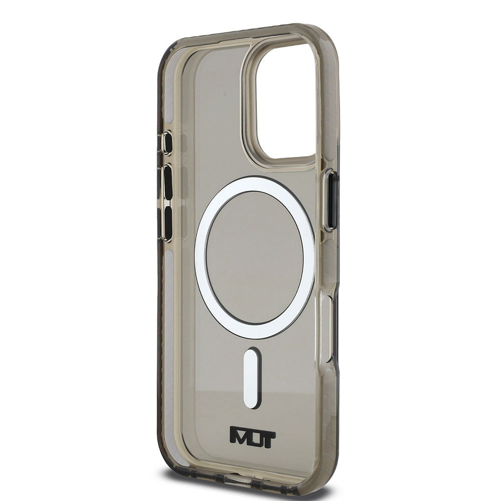 Apple iPhone 16 Case TUMI Original Licensed M-safe Charging Feature Airbag Transparent Cover Khaki