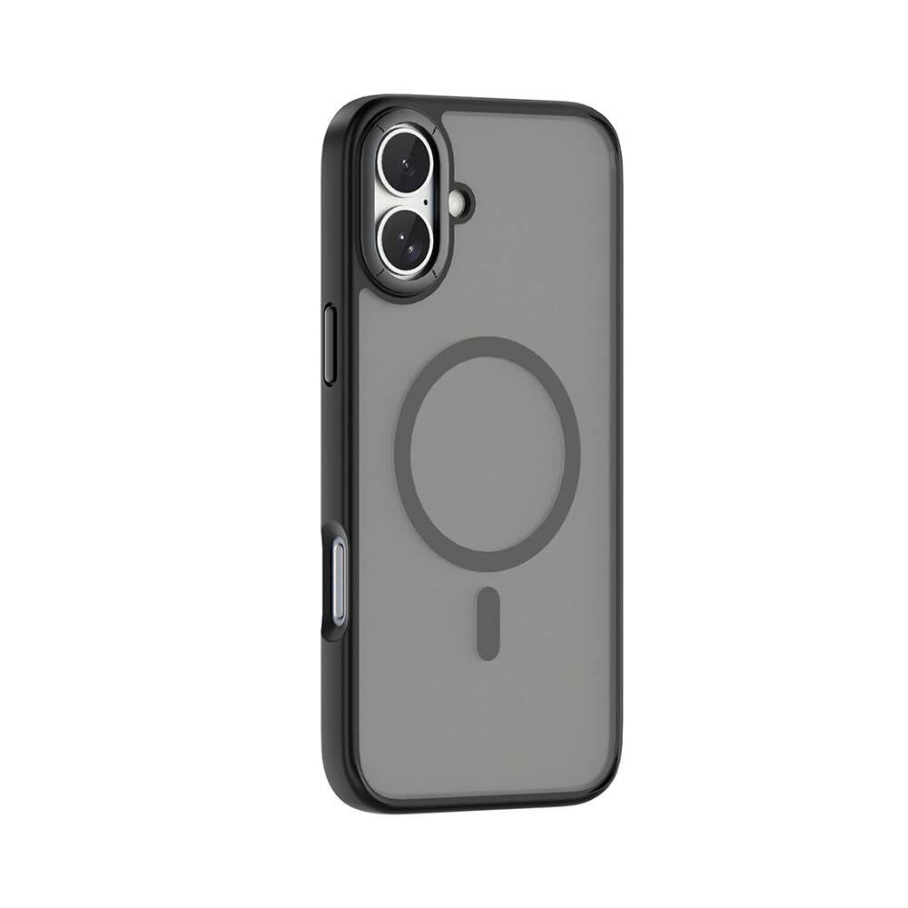 Apple iPhone 16 Case Wiwu FGG-012 ArmorPro Series M-safe Charging Feature Fingerprint-Proof Case Gray
