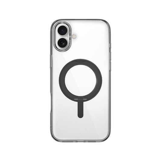 Apple iPhone 16 Kılıf Wiwu MCC-201 iShield Ultra Serisi M-safe Şarj Özellikli Standlı Crystal Sert PC Kapak