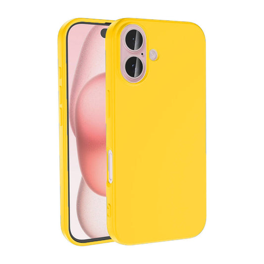Apple iPhone 16 Case Zore LSR Launch Cover Yellow