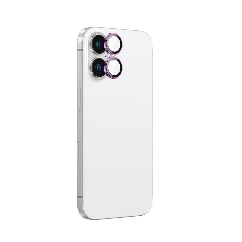 Apple iPhone 16 Plus Amazingthing Anti-Reflective Camera Lens Protector + Easy Application Tool Pink
