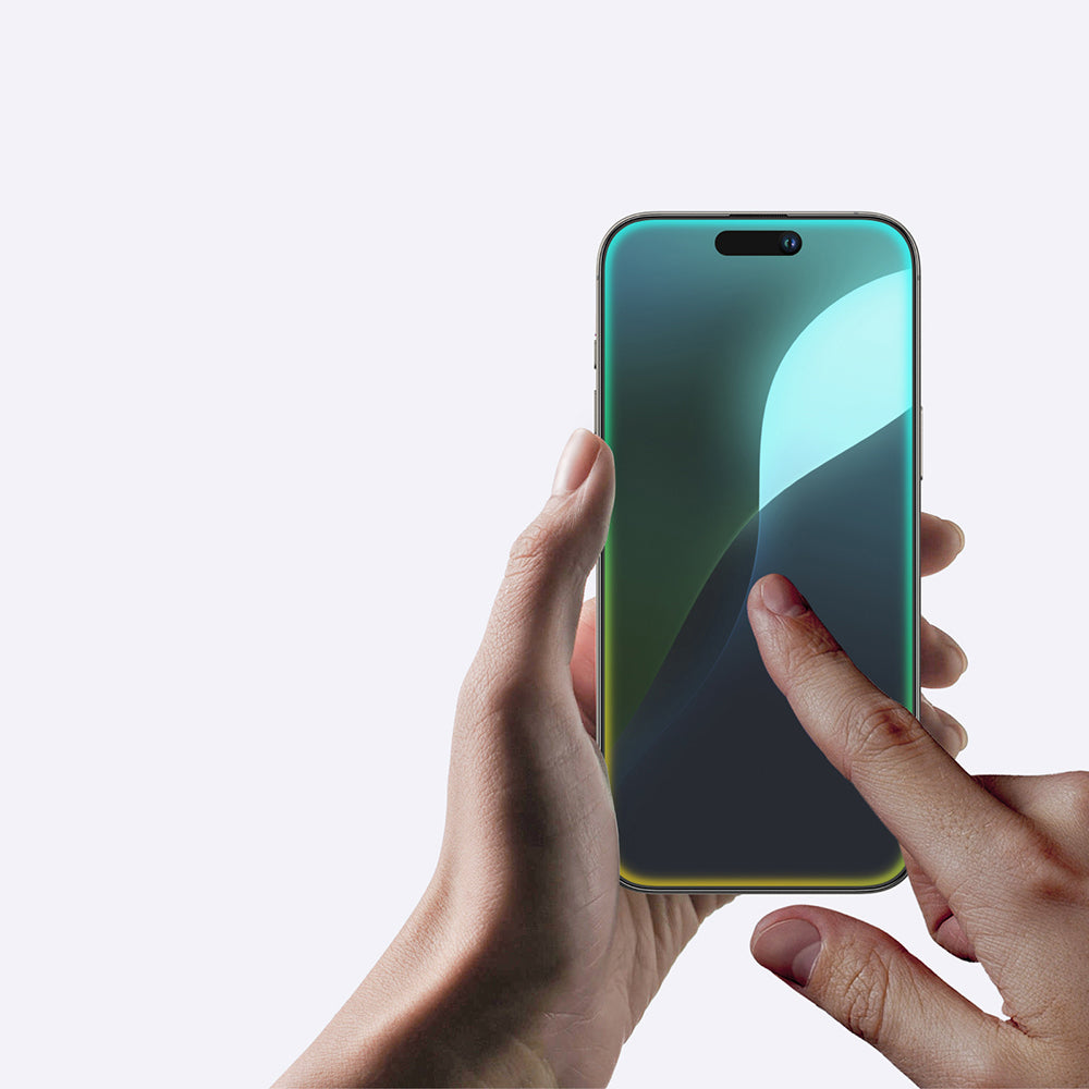 Apple iPhone 16 Plus Amazingthing Titan Matte Fingerprint-Free Tempered Glass Screen Protector Black