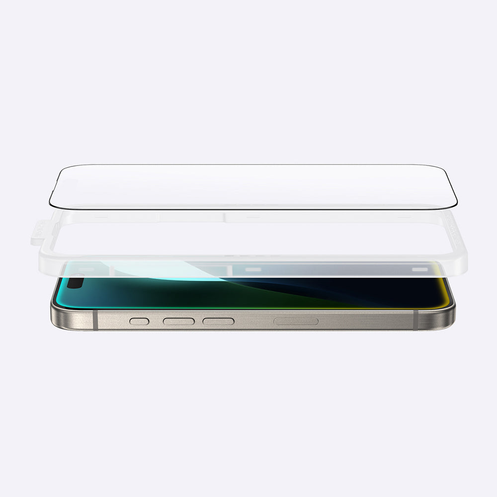 Apple iPhone 16 Plus Amazingthing Titan Matte Fingerprint-Free Tempered Glass Screen Protector Black