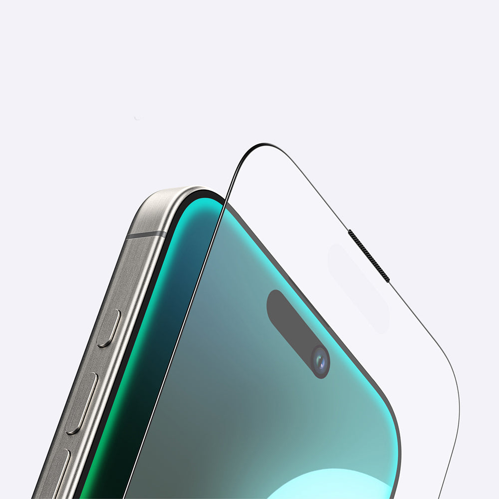 Apple iPhone 16 Plus Amazingthing Titan Matte Fingerprint-Free Tempered Glass Screen Protector Black