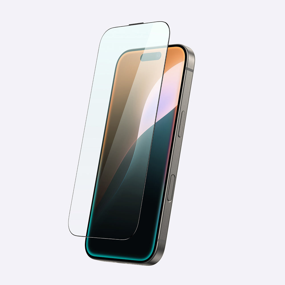 Apple iPhone 16 Plus Amazingthing Titan Max Anti-Fingerprint Tempered Glass Screen Protector Black