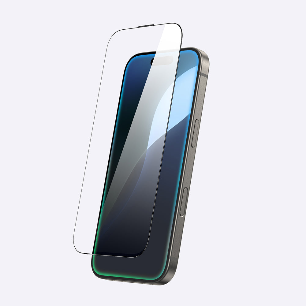 Apple iPhone 16 Plus Amazingthing Titan Anti-Fingerprint Tempered Glass Screen Protector Black