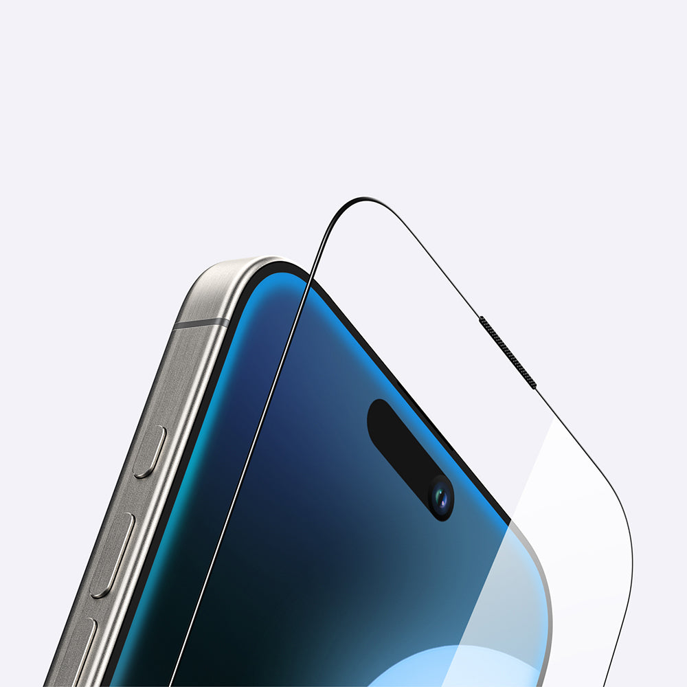Apple iPhone 16 Plus Amazingthing Titan Anti-Fingerprint Tempered Glass Screen Protector Black
