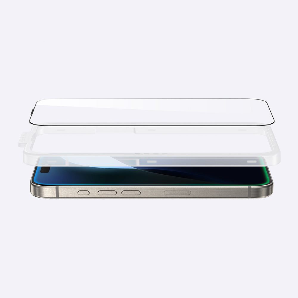 Apple iPhone 16 Plus Amazingthing Titan Anti-Fingerprint Tempered Glass Screen Protector Black