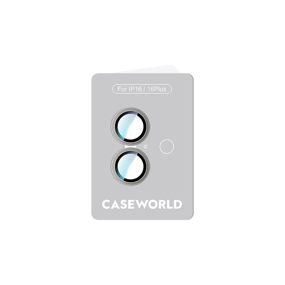 Apple iPhone 16 Plus CaseWorld Alloy Serisi Oleofobik Anti Reflective Kamera Lens Koruyucu Mavi