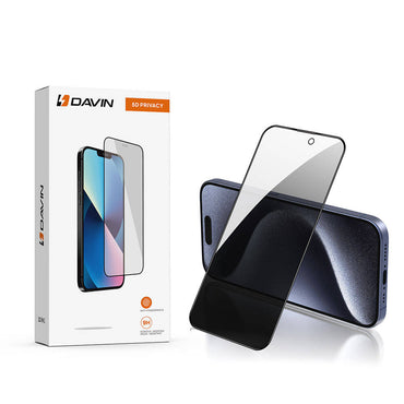 Apple iPhone 16 Plus Davin 5D Privacy Glass Screen Protector Black