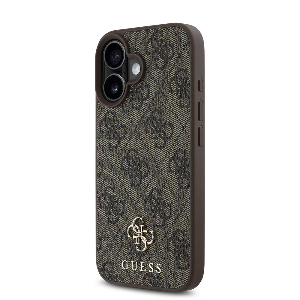 Apple iPhone 16 Plus Case Guess Original Licensed M-safe Charging Feature Small 4G Classic Cover Pink