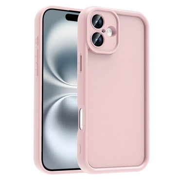 Apple iPhone 16 Plus Camera Protected Case Zore Pineapple Cover Pink