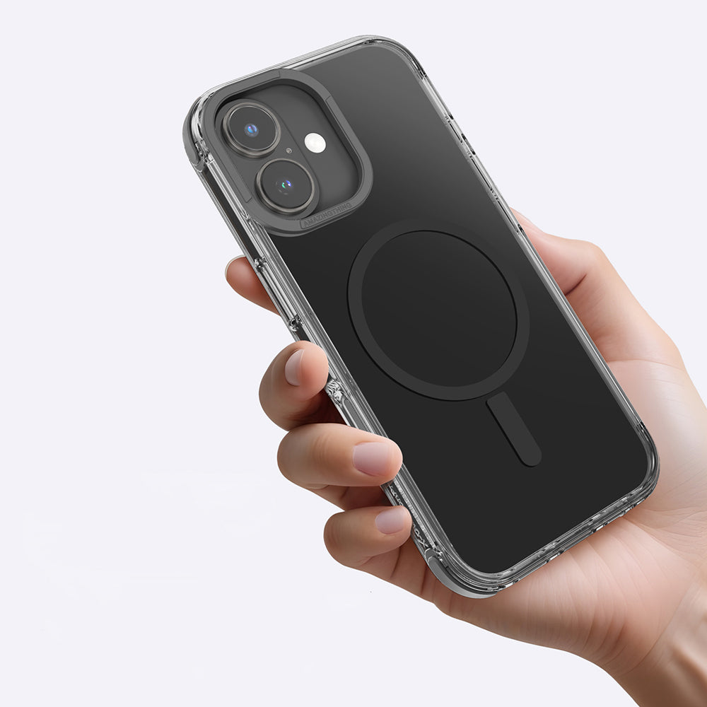 Apple iPhone 16 Plus Case M-safe Charging Feature Amazingthing Omni Series Cover Black