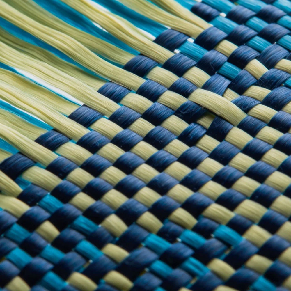 Apple iPhone 16 Plus Kılıf M-safe Şarj Özellikli Aramid Fiber Pitaka Tactile Woven Starpeak Serisi Milky Way Galaxy Kapak Mavi