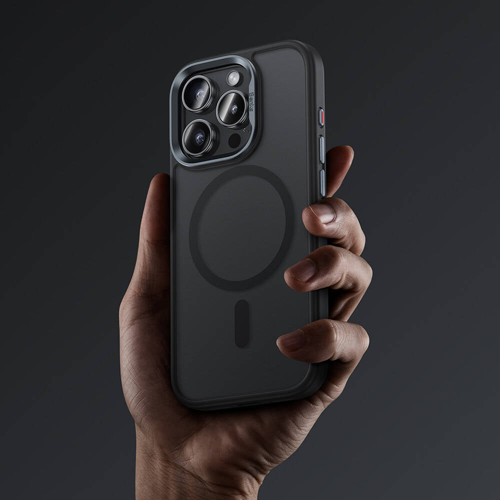 Apple iPhone 16 Plus Kılıf M-safe Şarj Özellikli Benks Mist Protective Kapak Siyah