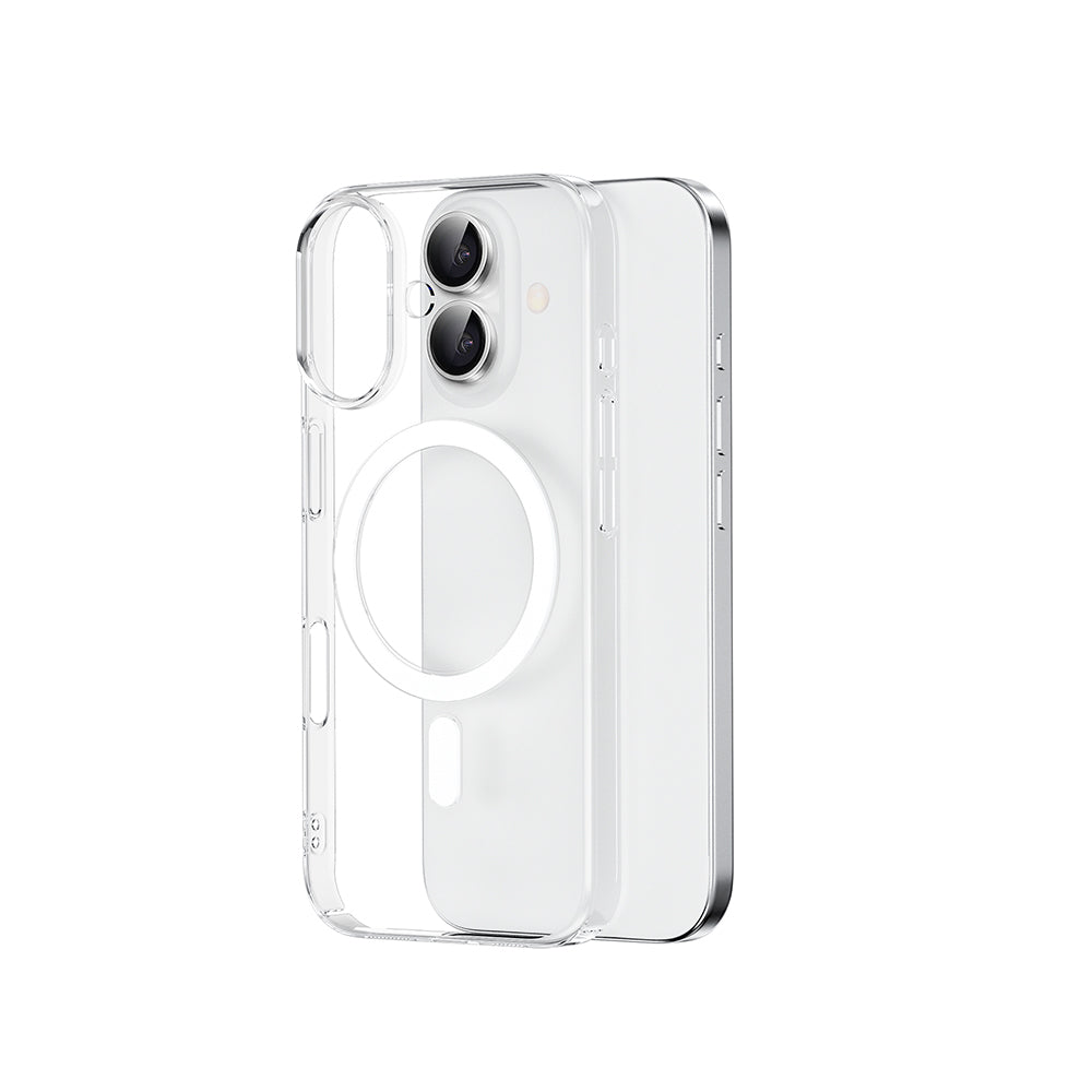 Apple iPhone 16 Plus Case M-safe Charging Feature Wiwu YXK-207 Invisible Pro Hard PC Cover Transparent