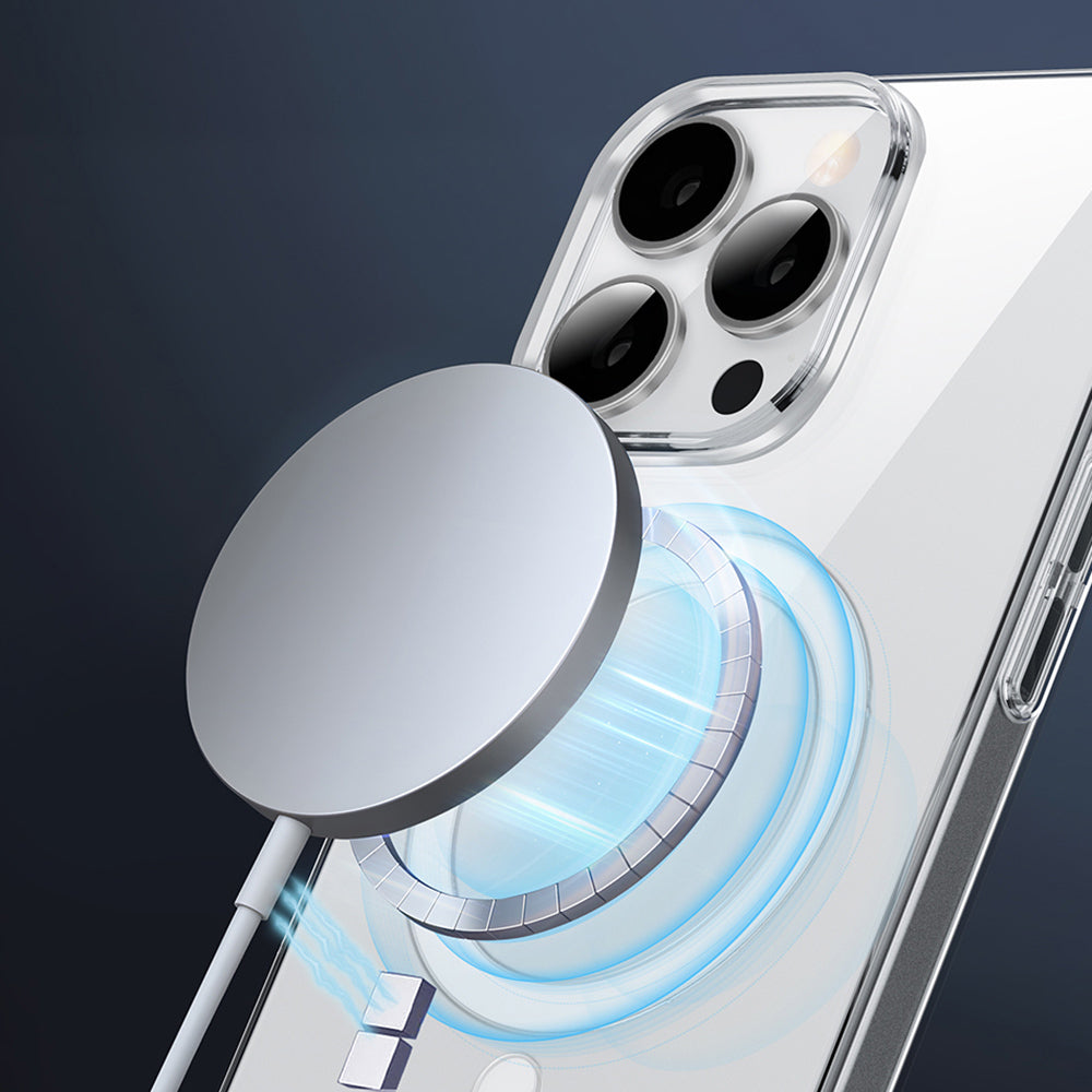 Apple iPhone 16 Plus Case M-safe Charging Feature Wiwu YXK-207 Invisible Pro Hard PC Cover Transparent