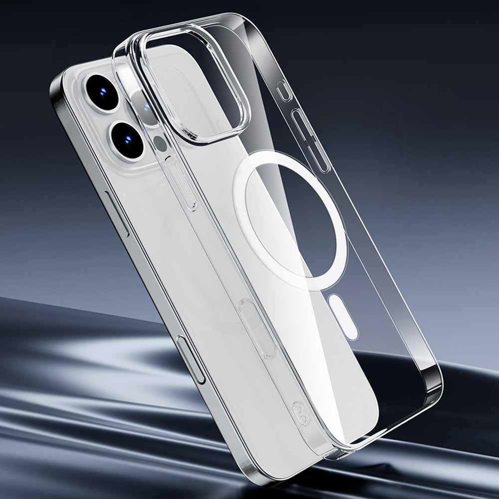 Apple iPhone 16 Plus Case M-safe Charging Feature Wiwu YXK-207 Invisible Pro Hard PC Cover Transparent