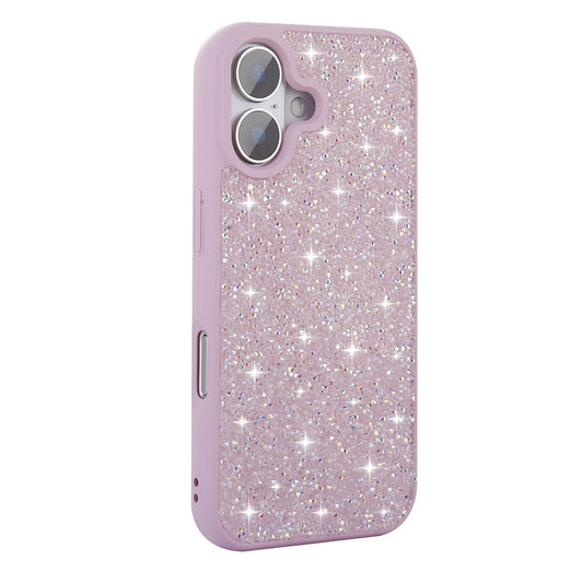Apple iPhone 16 Plus Case Shiny Stone Design Zore Diamond Cover Lilac