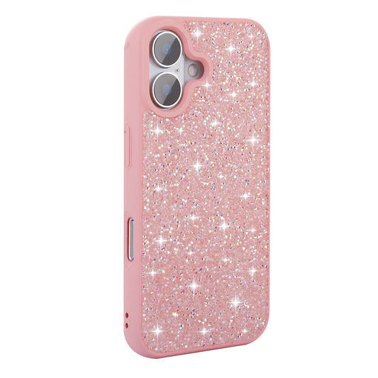 Apple iPhone 16 Plus Case Shiny Stone Design Zore Diamond Cover Pink