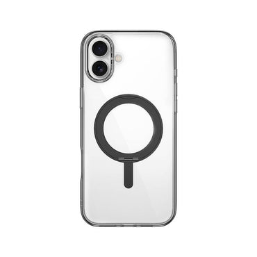 Apple iPhone 16 Plus Kılıf Wiwu MCC-201 iShield Ultra Serisi M-safe Şarj Özellikli Standlı Crystal Sert PC Kapak