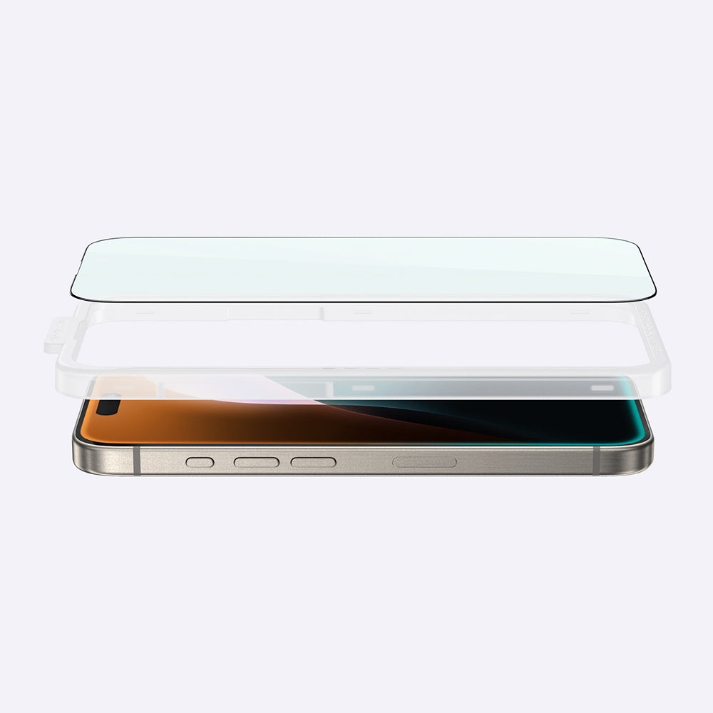 Apple iPhone 16 Pro Amazingthing Titan Max Anti-Fingerprint Tempered Glass Screen Protector Black