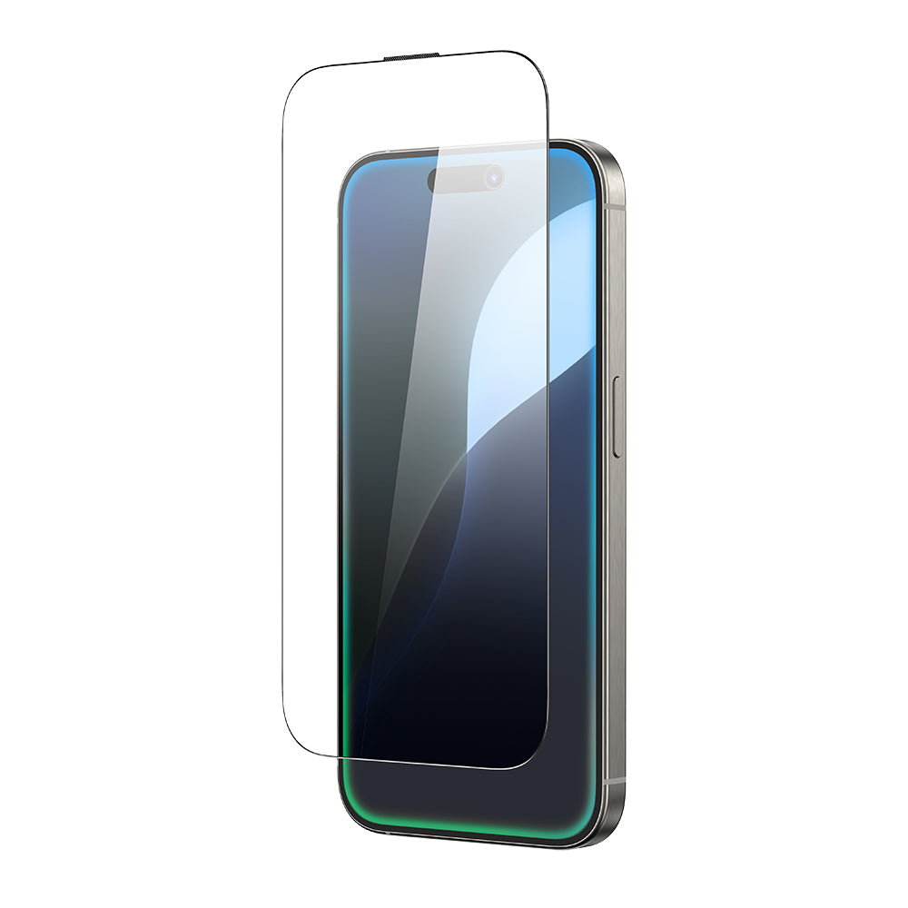 Apple iPhone 16 Pro Amazingthing Titan Parmak İzi Bırakmayan Temperli Cam Ekran Koruyucu Siyah