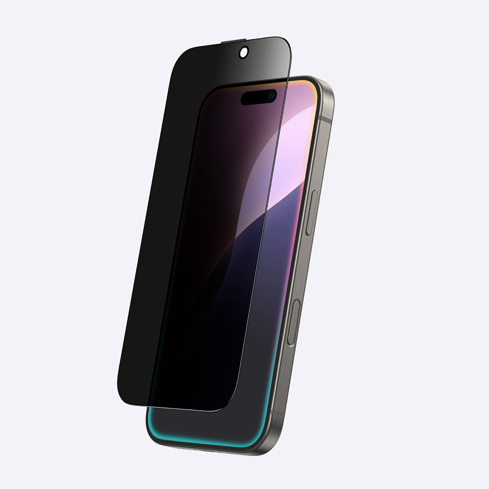 Apple iPhone 16 Pro Amazingthing Titan Privacy Anti-Fingerprint Tempered Glass Screen Protector Black