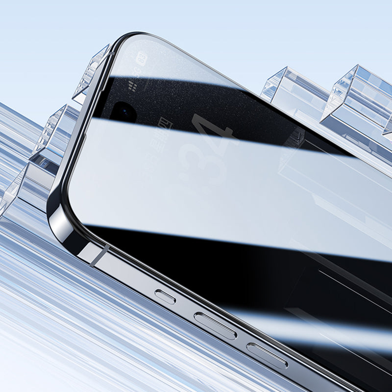 Apple iPhone 16 Pro Benks Ultra İnce Kenarlı Ekran Koruyucu + Kolay Uygulama Aparatlı Siyah