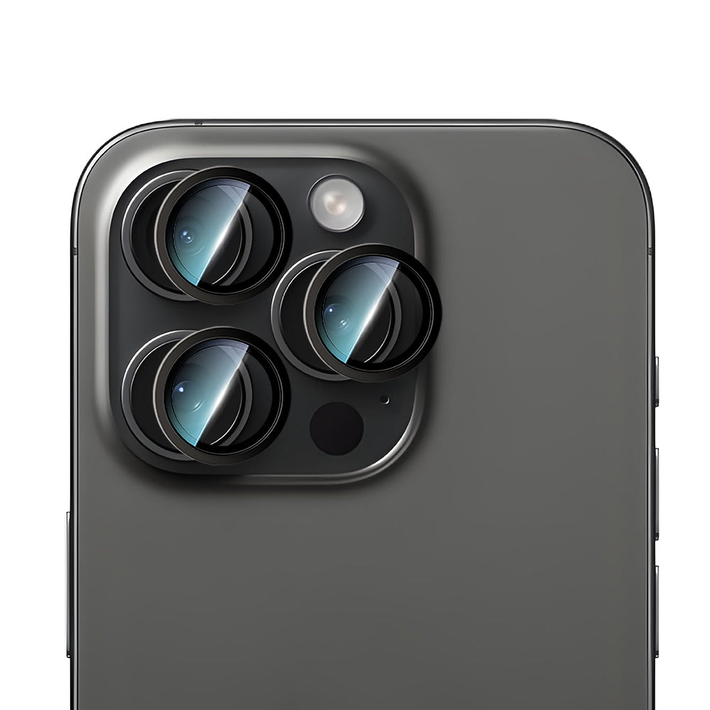 Apple iPhone 16 Pro CaseWorld Alloy Series Oleophobic Anti-Reflective Camera Lens Protector Gold